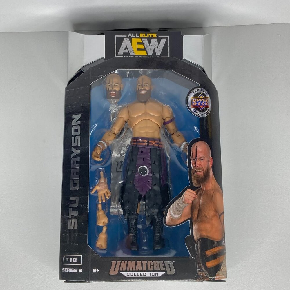 AEW All Elite Wrestling Stu Grayson #18 Series 3 Unmatched Collection Figure